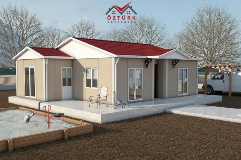 OZP 108 - Tek Katlı 72 m2 Prefabrik Ev 1. Fotoğrafı