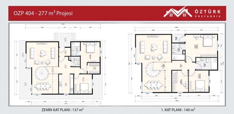 OZP 404 - Hafif Çelik Dubleks Villa 6. Fotoğrafı