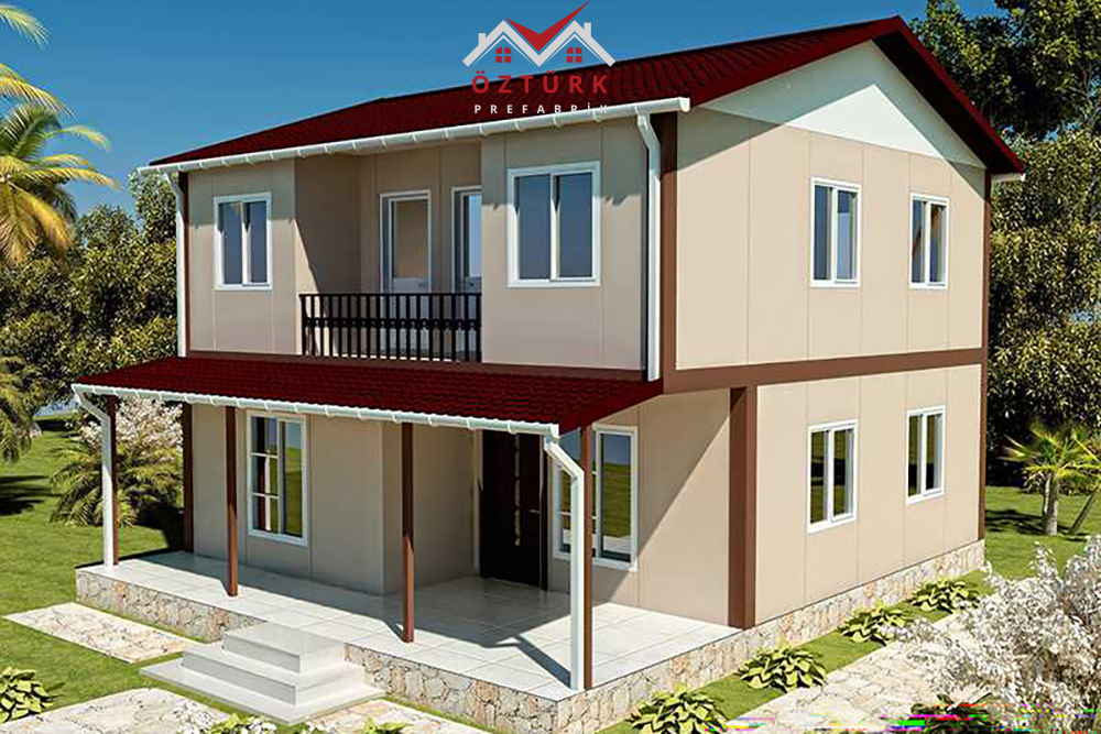 OZP 206 - 131 m2 Çift Katlı Prefabrik Ev